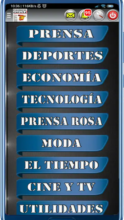 Periódicos de España screenshot 1