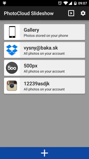 PhotoCloud Frame Slideshow screenshot 1