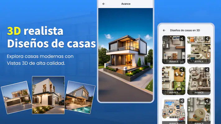 Plan de Diseño de Casa 3D screenshot 1