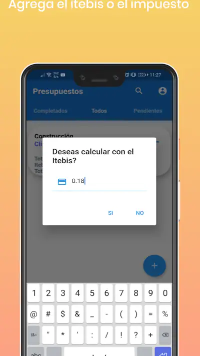PLANTILLA PRESUPUESTO CLIENTES screenshot 1