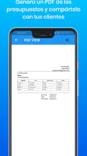 PLANTILLA PRESUPUESTO CLIENTES screenshot 2