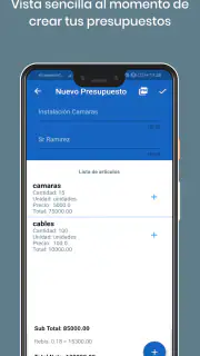 PLANTILLA PRESUPUESTO CLIENTES screenshot 3