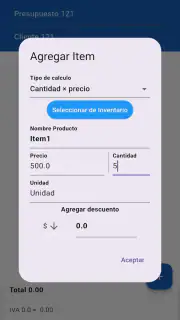 PLANTILLA PRESUPUESTO CLIENTES screenshot 4