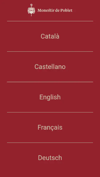 Poblet Guía oficial screenshot 1
