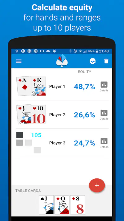 Poker calculator Holdem Lab screenshot 1