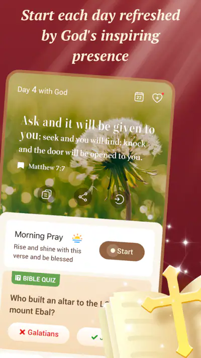 Pray Bible - Daily Verse&Audio screenshot 1