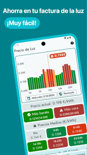 Precio de Luz screenshot 1