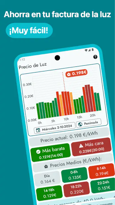 Precio de Luz screenshot 1