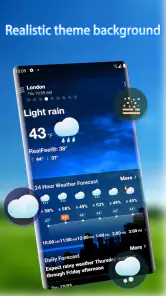 Previsión meteorológica screenshot