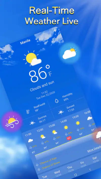 Previsión meteorológica local screenshot 1