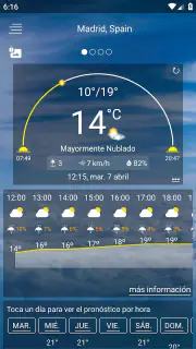 Pronóstico del tiempo screenshot 1