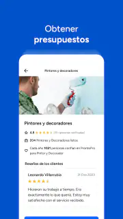 ProntoPro: Busca Profesionales screenshot 4