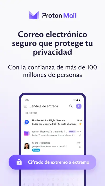 Proton Mail: Correo cifrado screenshot 1