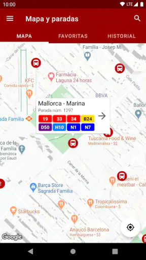 Próximo bus Barcelona screenshot 1