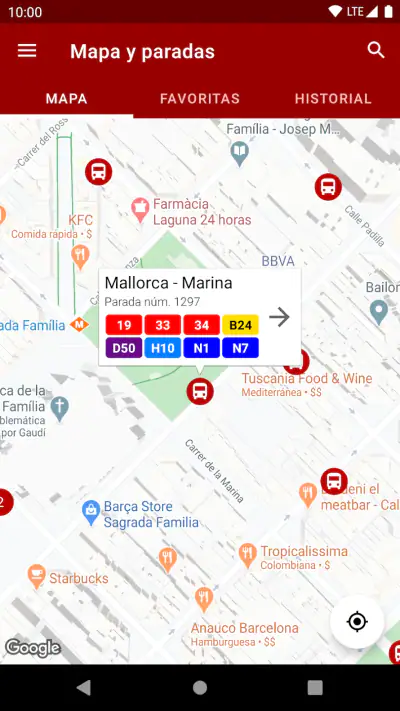Próximo bus Barcelona screenshot 1
