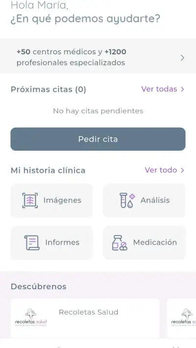 Recoletas Salud screenshot 1