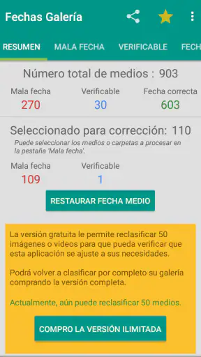 Recuperar galería ordenación screenshot 1