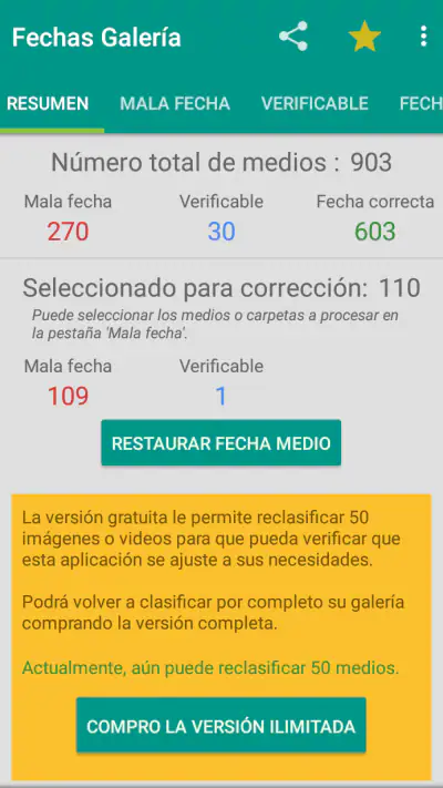 Recuperar galería ordenación screenshot 1