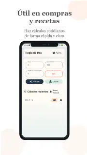 Regla de Tres con Historial screenshot 3