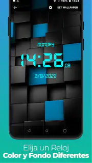 Reloj digital y clima screenshot 2