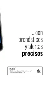 Reloj y clima transparente screenshot
