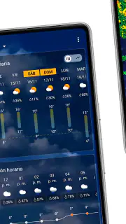 Reloj y clima transparente screenshot 7