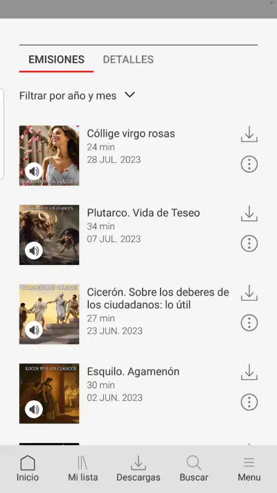 RNE Audio screenshot 1