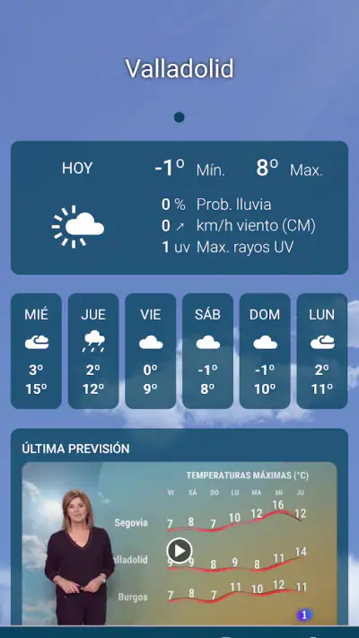RTVE el Tiempo screenshot 1