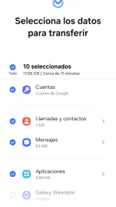 Samsung Smart Switch Mobile screenshot