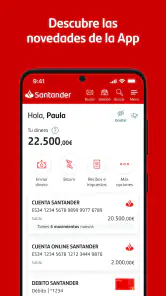 Santander España screenshot