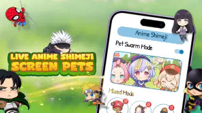 Shimeji: Mascotas de anime screenshot 1