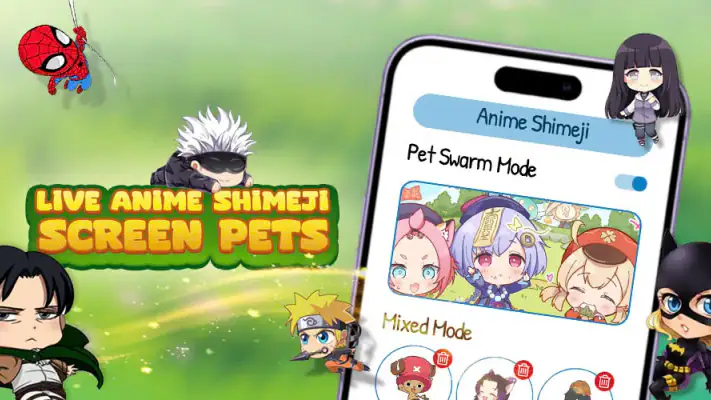 Shimeji: Mascotas de anime screenshot 1