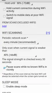 SmartWiFiSelector: strong WiFi screenshot 2