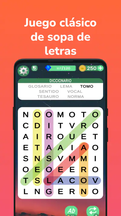 Sopa de letras en español screenshot 1