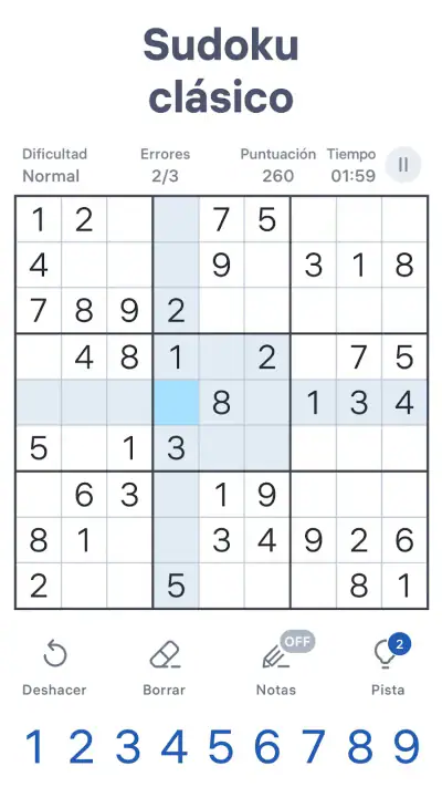 Sudoku.com - Sudoku clásico screenshot 1