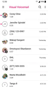 T-Mobile Visual Voicemail screenshot