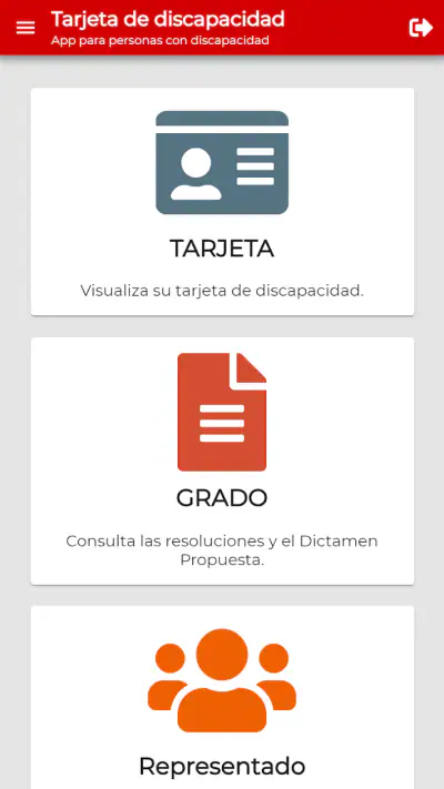 Tarjeta de discapacidad screenshot 1