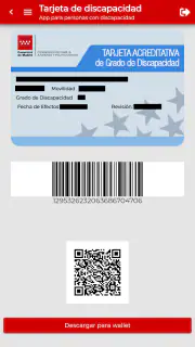Tarjeta de discapacidad screenshot 2