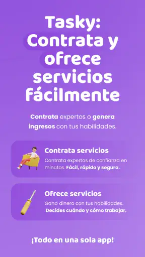 Tasky - Servicios en un clic screenshot 1