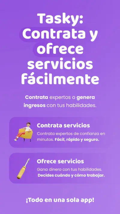 Tasky - Servicios en un clic screenshot 1