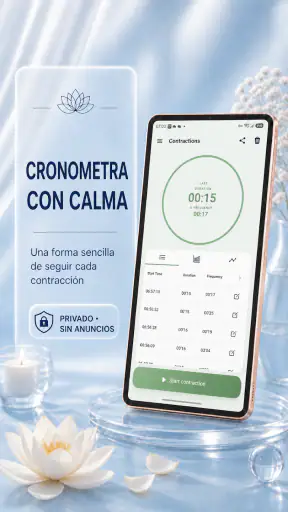 Temporizador de contracción screenshot 1