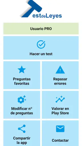 Test de Leyes para oposiciones screenshot 1