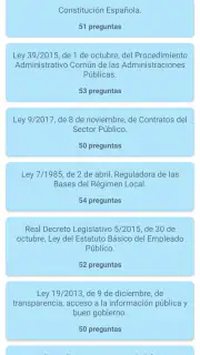 Test de Leyes para oposiciones screenshot 3