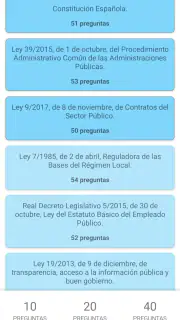 Test de Leyes para oposiciones screenshot 4