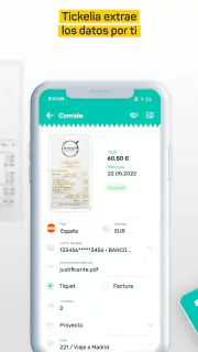 Tickelia - Notas de gastos screenshot 4