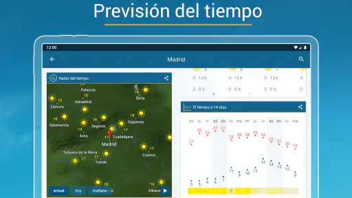 Tiempo & Radar: alarma lluvia screenshot