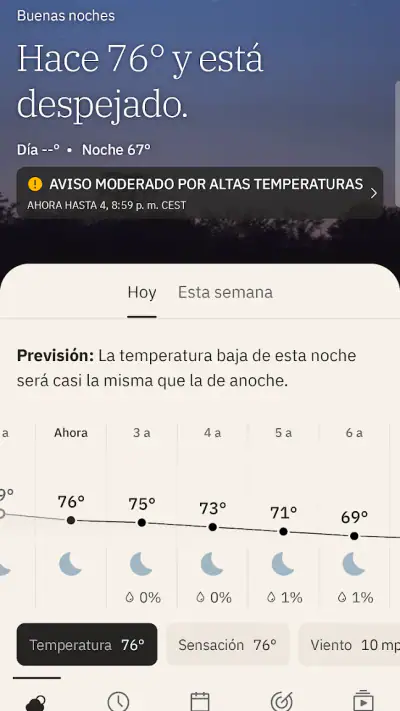Tiempo - The Weather Channel screenshot 1