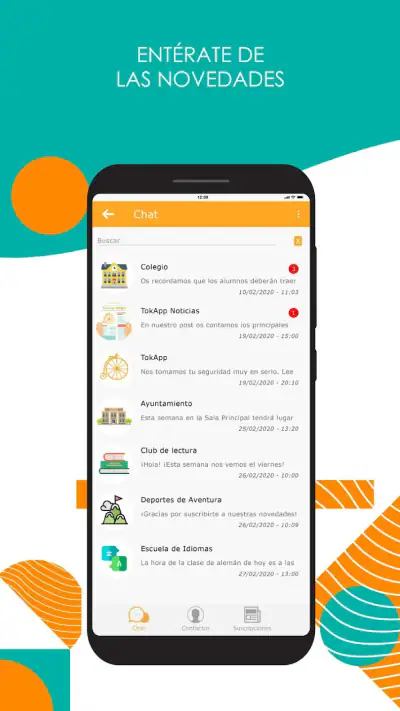 TokApp School: Comunicación screenshot 1