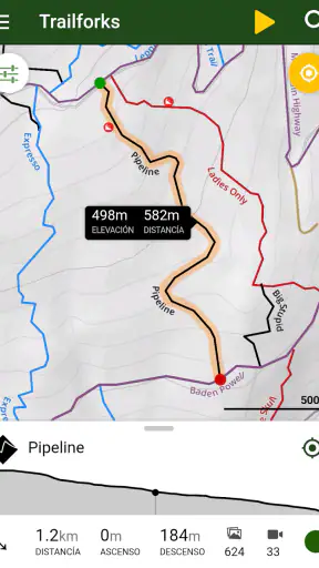 Trailforks screenshot 1
