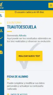 TuAutoescuela.net screenshot 2
